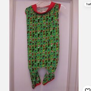 NWT Dog‎ One Piece African American Santa Claus Christmas Pajamas